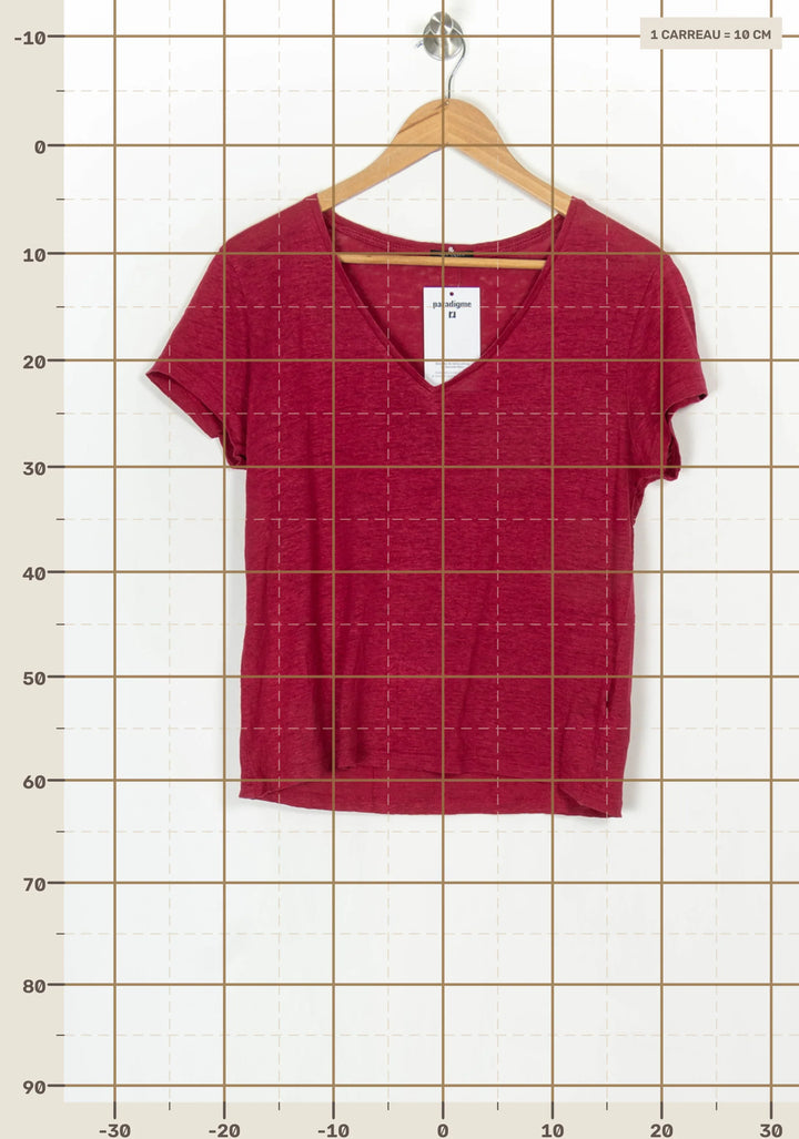 T-Shirt Rose - Taille M/38 de la marque IKKS | PARAD124078 - Vendu par Paradigme - Image 4
