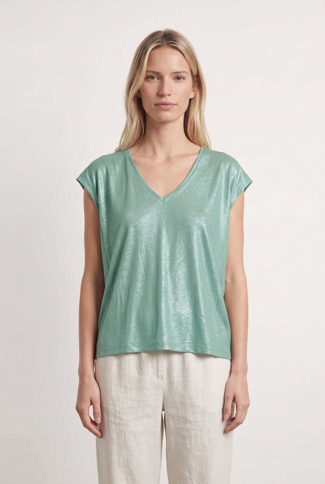 T-shirt Vert - Taille S/36 de la marque IKKS | PARAD124082 - Vendu par Paradigme - Image 1