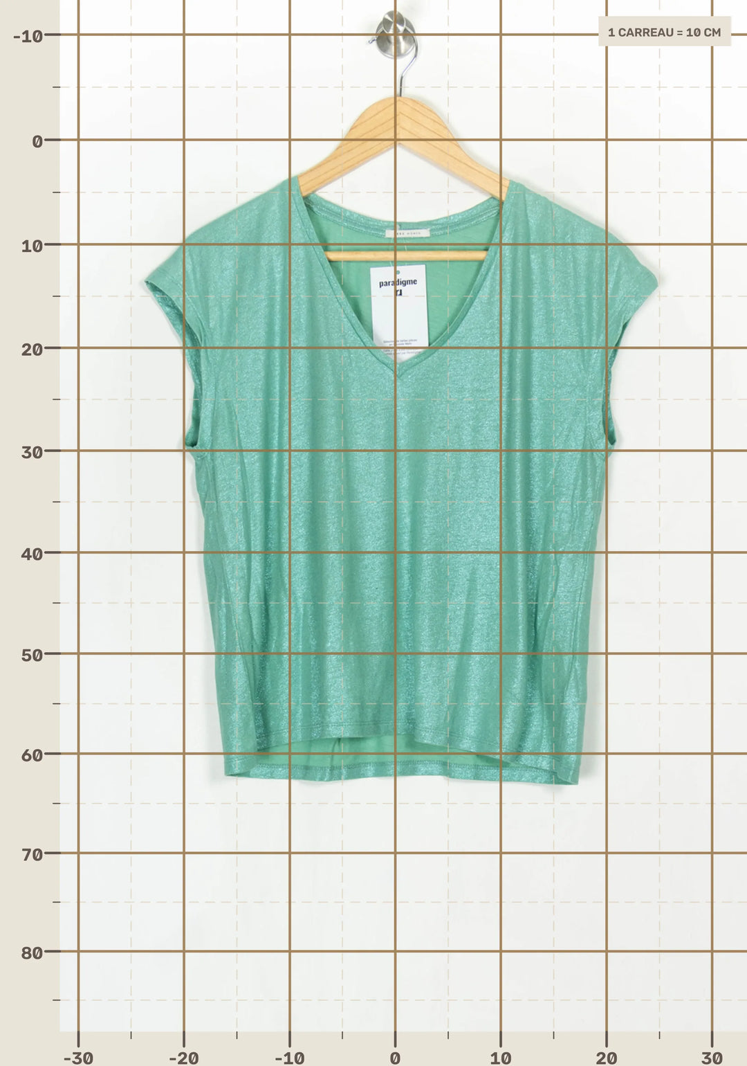 T-shirt Vert - Taille S/36 de la marque IKKS | PARAD124082 - Vendu par Paradigme - Image 4