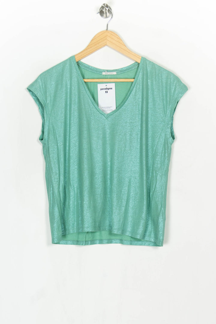 T-shirt Vert - Taille S/36 de la marque IKKS | PARAD124082 - Vendu par Paradigme - Image 2