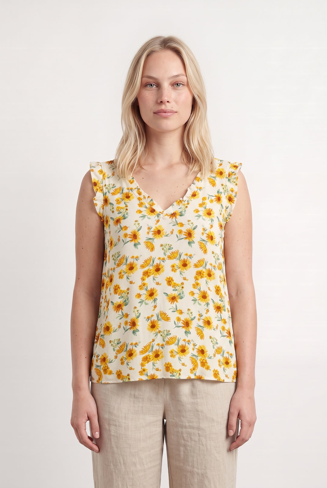 Blouse Écrue et Jaune - Taille L/40 de la marque Grace &amp; Mila | PARAD124083 - Vendu par Paradigme - Image 1