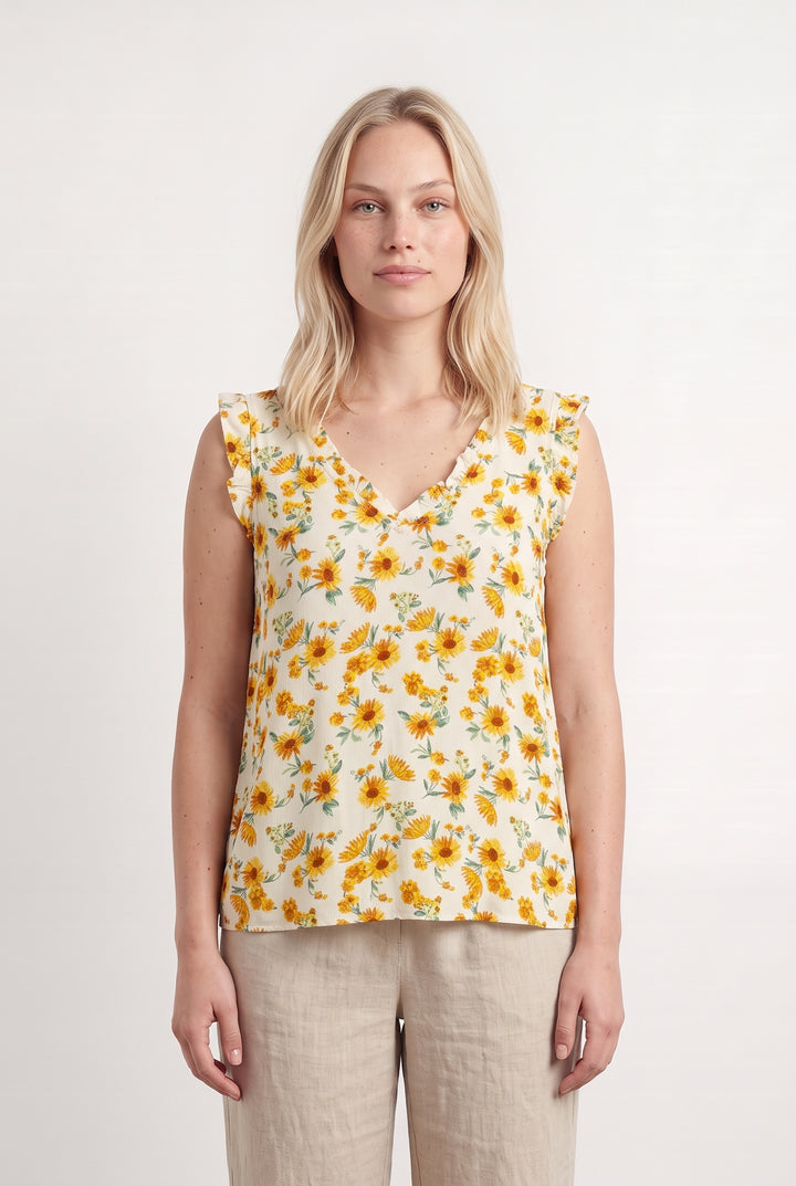 Blouse Écrue et Jaune - Taille L/40 de la marque Grace &amp; Mila | PARAD124083 - Vendu par Paradigme - Image 1
