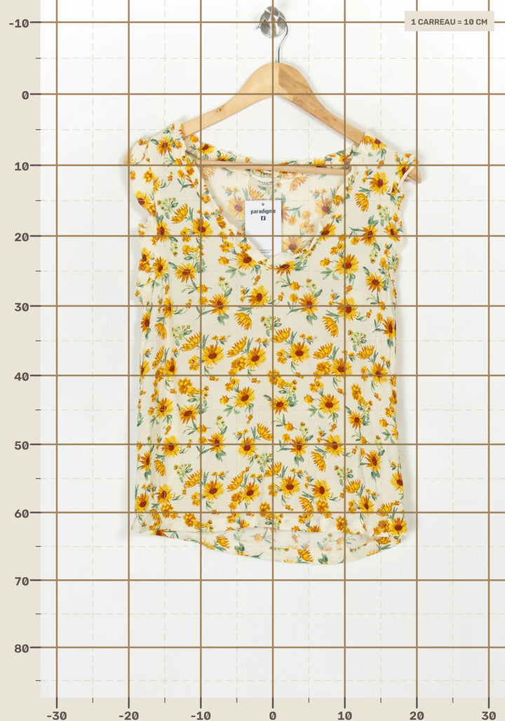 Blouse Écrue et Jaune - Taille L/40 de la marque Grace &amp; Mila | PARAD124083 - Vendu par Paradigme - Image 4