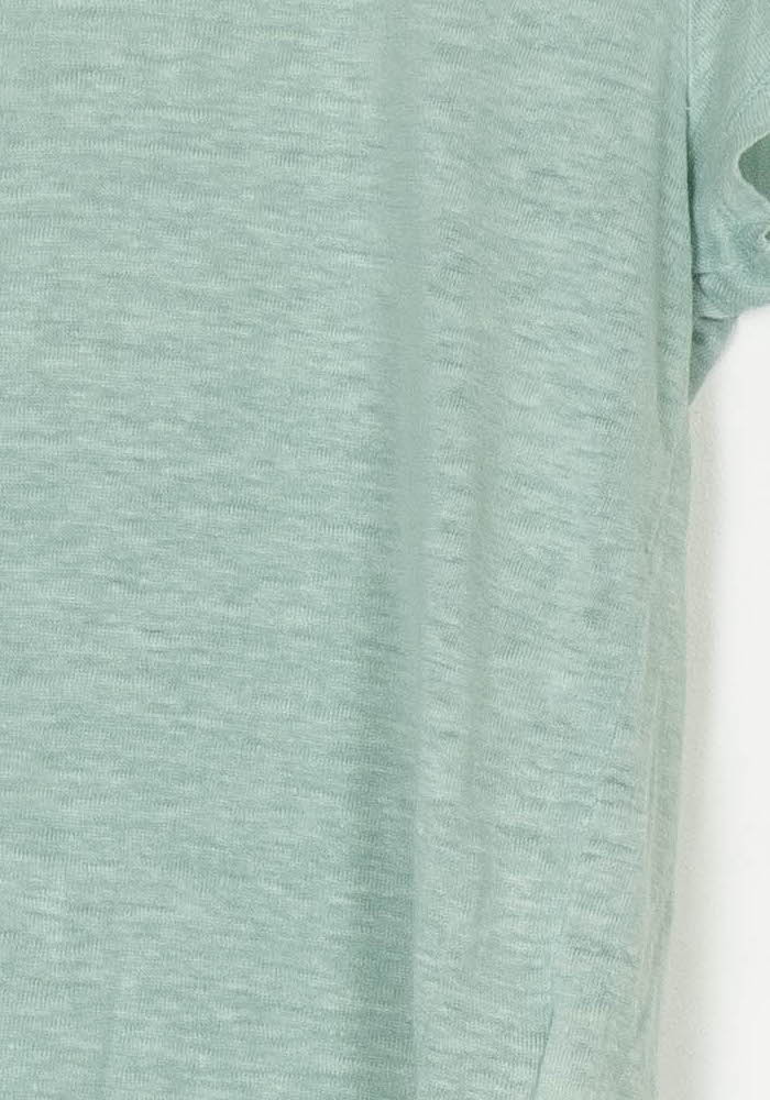 T-Shirt Vert Menthe - Taille XS/34 de la marque IKKS | PARAD124085 - Vendu par Paradigme - Image 3