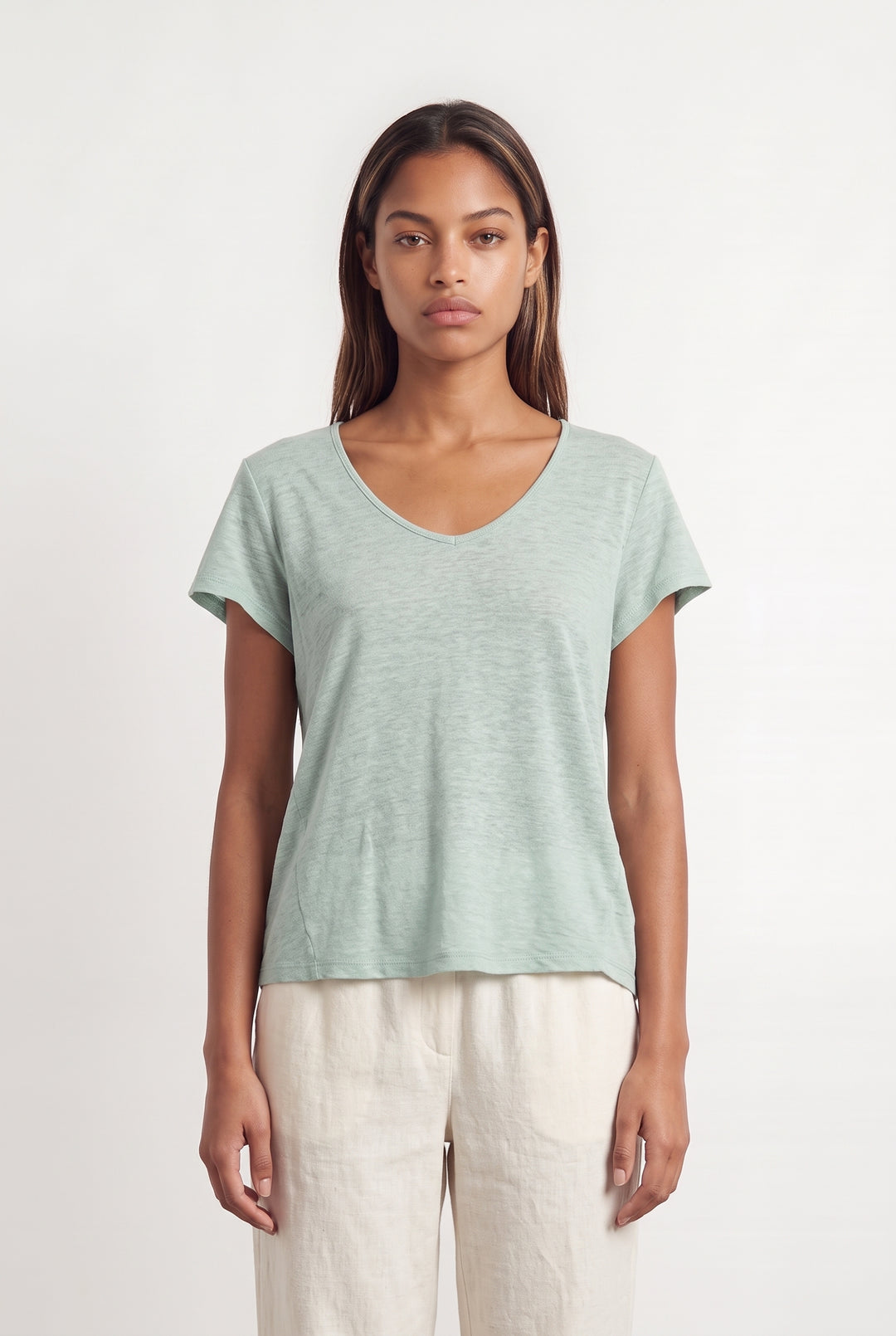 T-Shirt Vert Menthe - Taille XS/34 de la marque IKKS | PARAD124085 - Vendu par Paradigme - Image 1