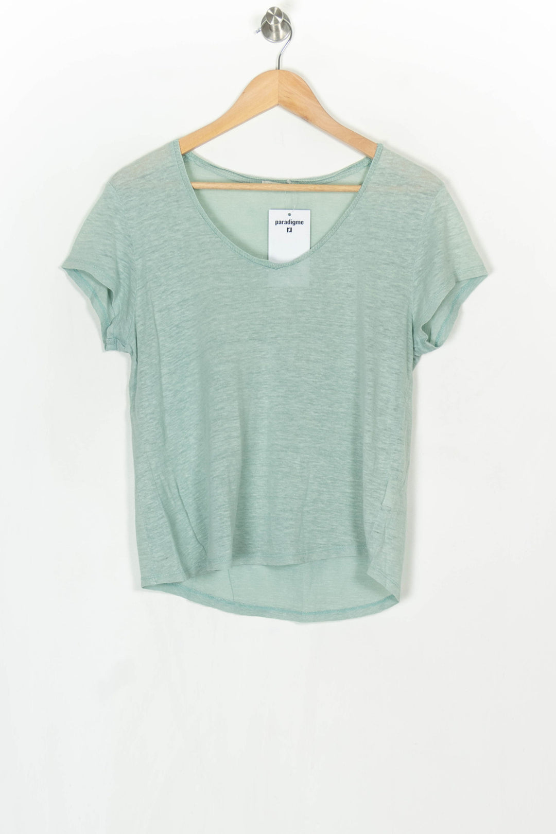 T-Shirt Vert Menthe - Taille XS/34 de la marque IKKS | PARAD124085 - Vendu par Paradigme - Image 2