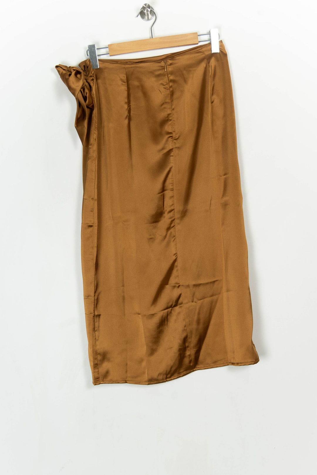 Jupe Portefeuille Marron - Taille L/40 de la marque La Redoute Collections | PARAD124087 - Vendu par Paradigme - Image 5
