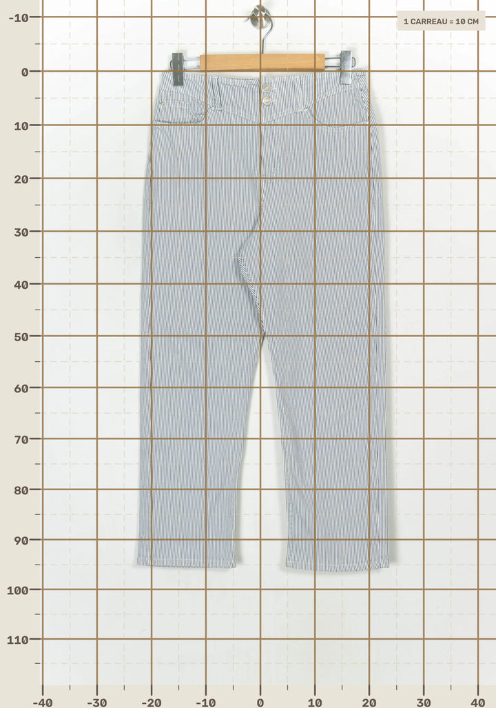 Jean Blanc et Bleu - Taille L/40 de la marque IKKS | PARAD124092 - Vendu par Paradigme - Image 4