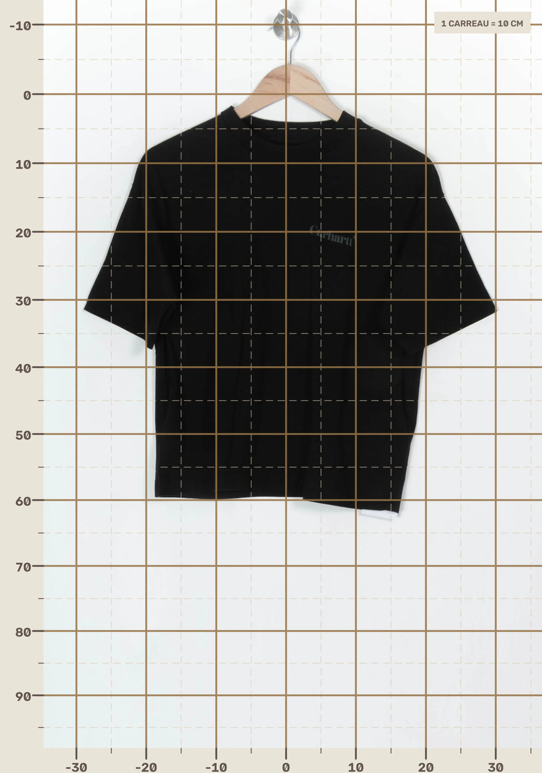 Tee-Shirt Noir - Taille S/36 de la marque Carhartt | PARAD124093 - Vendu par Paradigme - Image 4