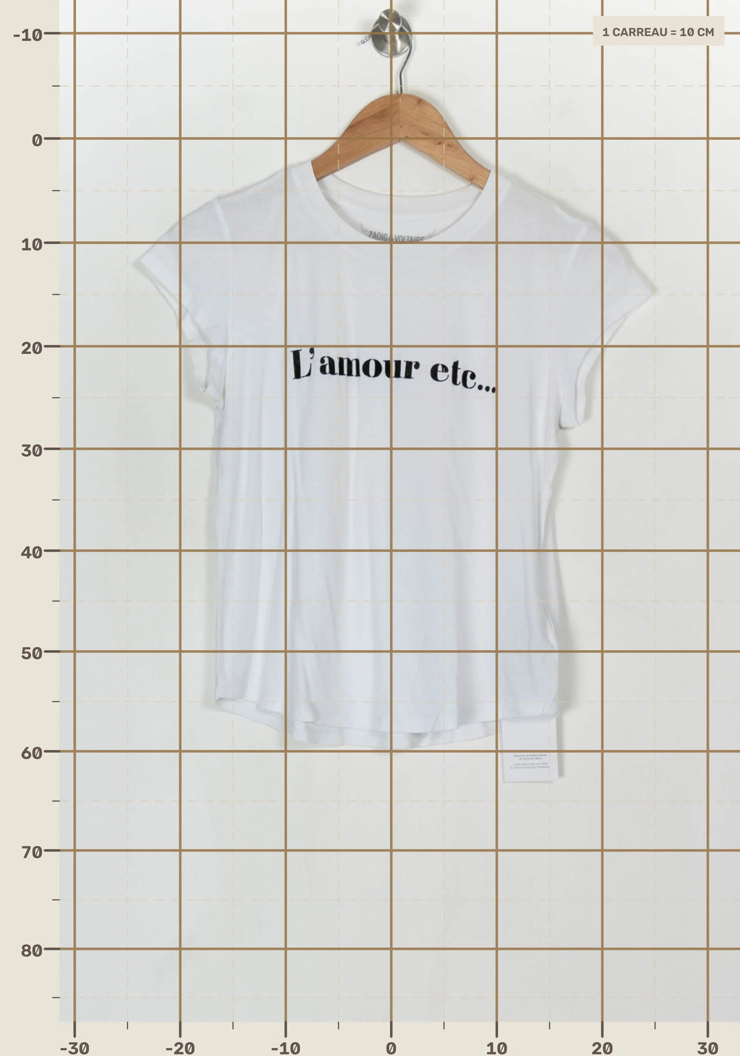 Tee-shirt Blanc - Taille XS/34 de la marque Zadig&amp;Voltaire | PARAD124094 - Vendu par Paradigme - Image 4