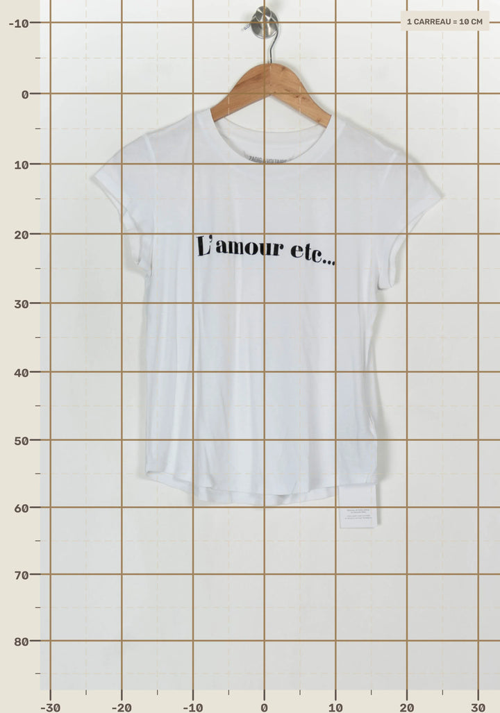 Tee-shirt Blanc - Taille XS/34 de la marque Zadig&amp;Voltaire | PARAD124094 - Vendu par Paradigme - Image 4