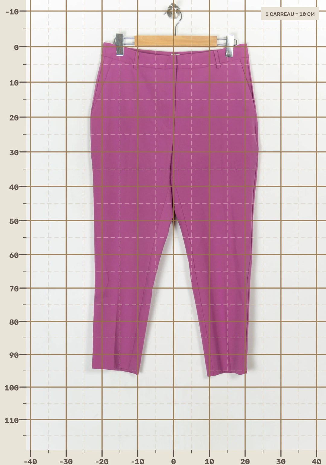 Pantalon Rose - Taille XL/42 de la marque La Redoute Collections | PARAD124095 - Vendu par Paradigme - Image 4
