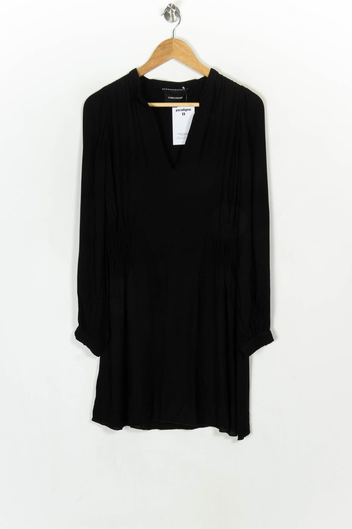 Robe Midi Noire - Taille M/38 de la marque Longchamp | PARAD124098 - Vendu par Paradigme - Image 2