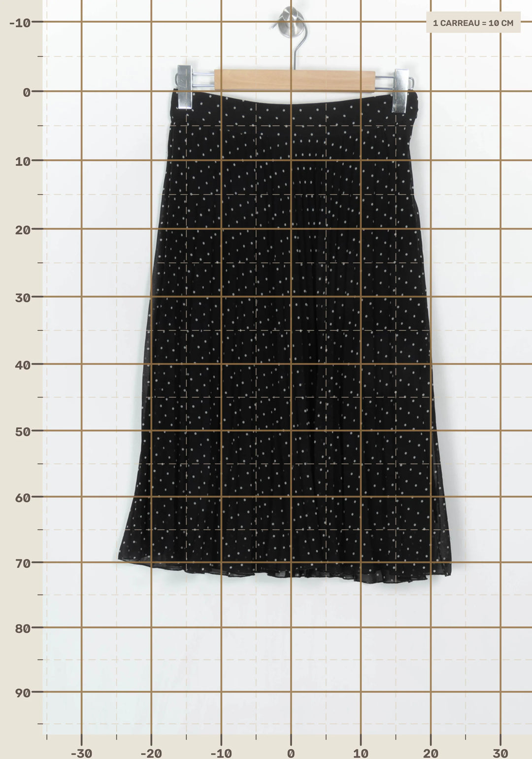 Jupe Plissée Noire - Taille M/38 de la marque Sézane | PARAD124100 - Vendu par Paradigme - Image 4