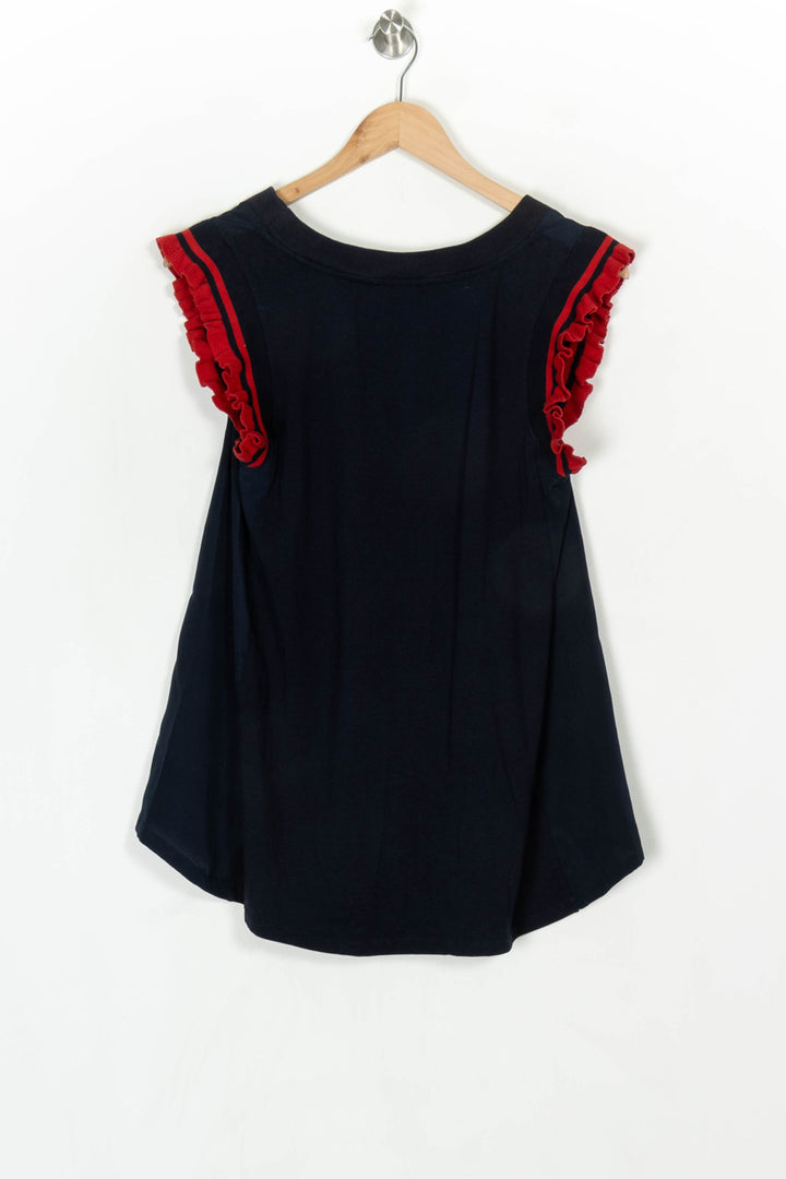 Tee-Shirt Sans Manches Bleu - Taille M/38 de la marque Claudie Pierlot | PARAD124101 - Vendu par Paradigme - Image 5
