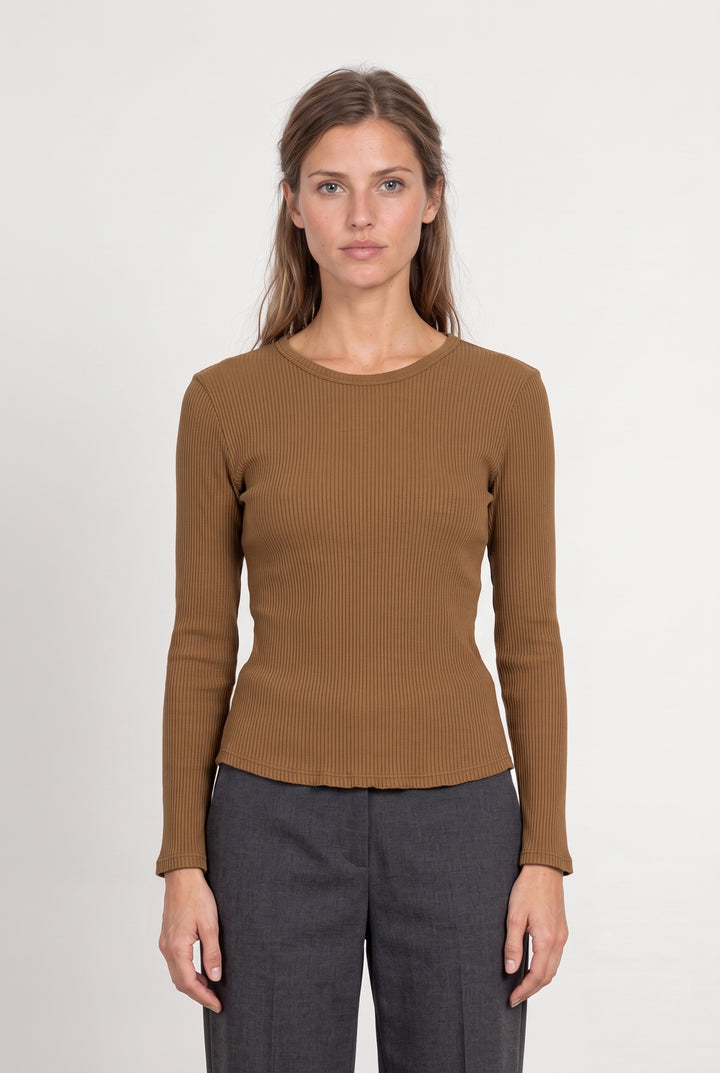 Pull Marron - Taille S/36 de la marque Rosaé Paris | PARAD124102 - Vendu par Paradigme - Image 1