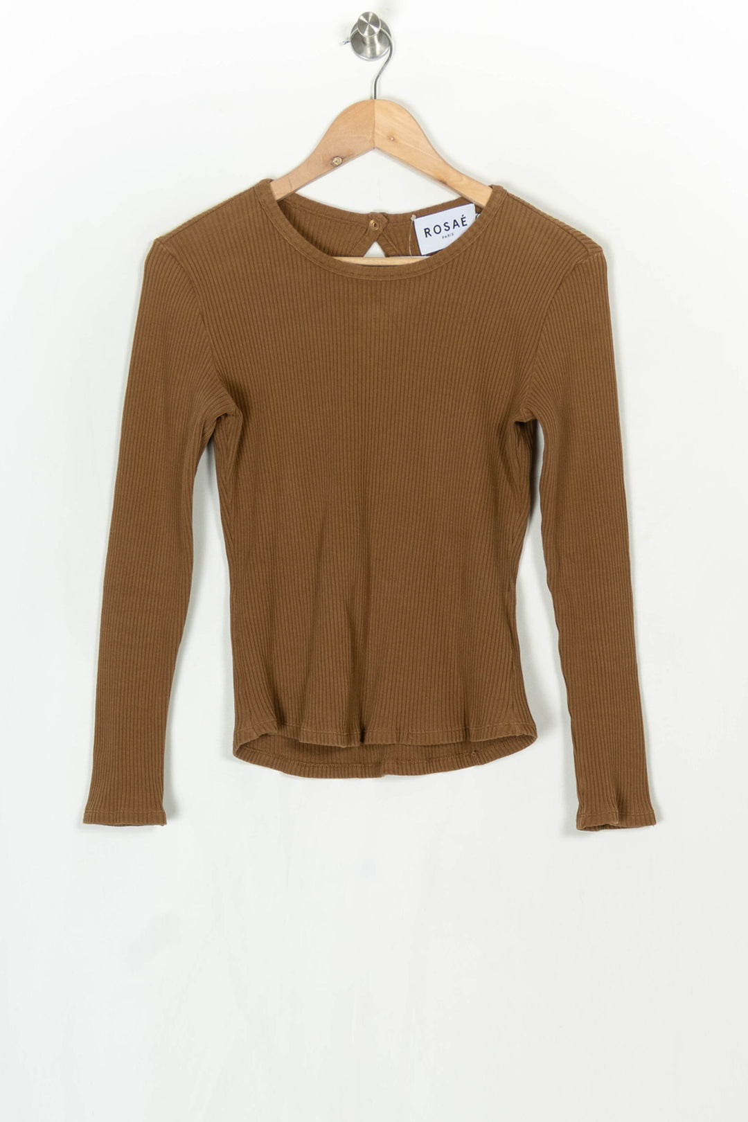 Pull Marron - Taille S/36 de la marque Rosaé Paris | PARAD124102 - Vendu par Paradigme - Image 2