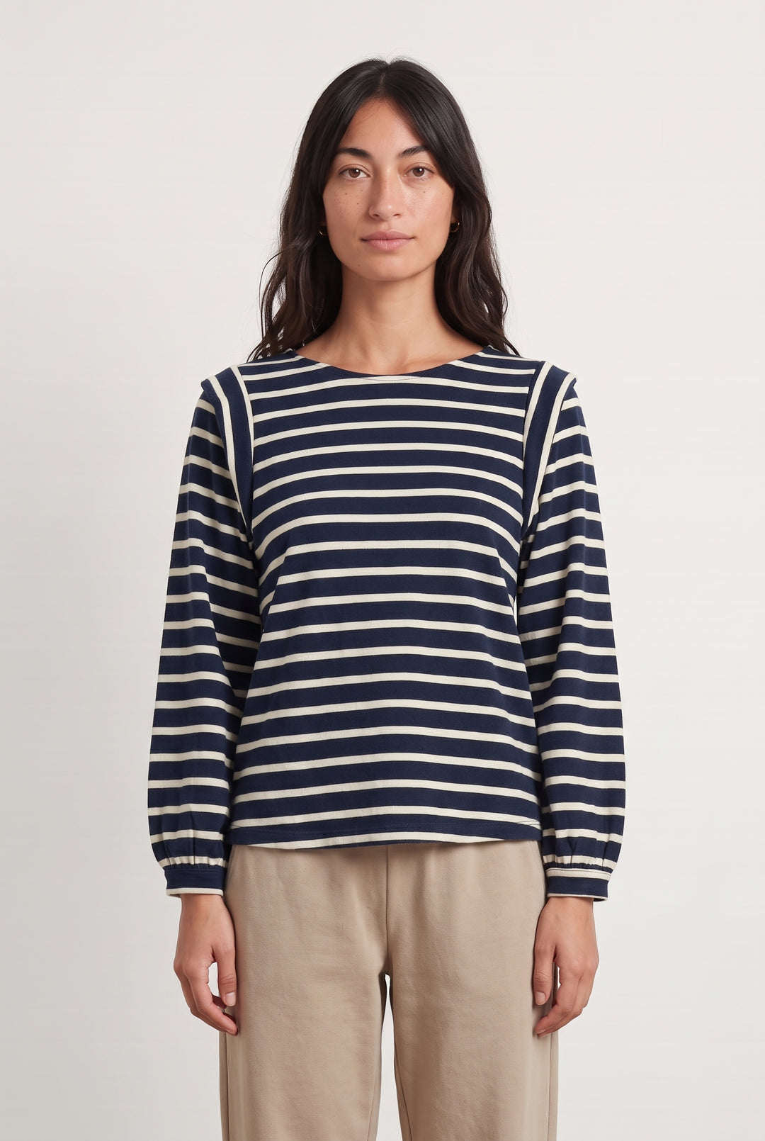 Pull Bleu Marine et Écru - Taille S/36 de la marque Rosaé Paris | PARAD124104 - Vendu par Paradigme - Image 1