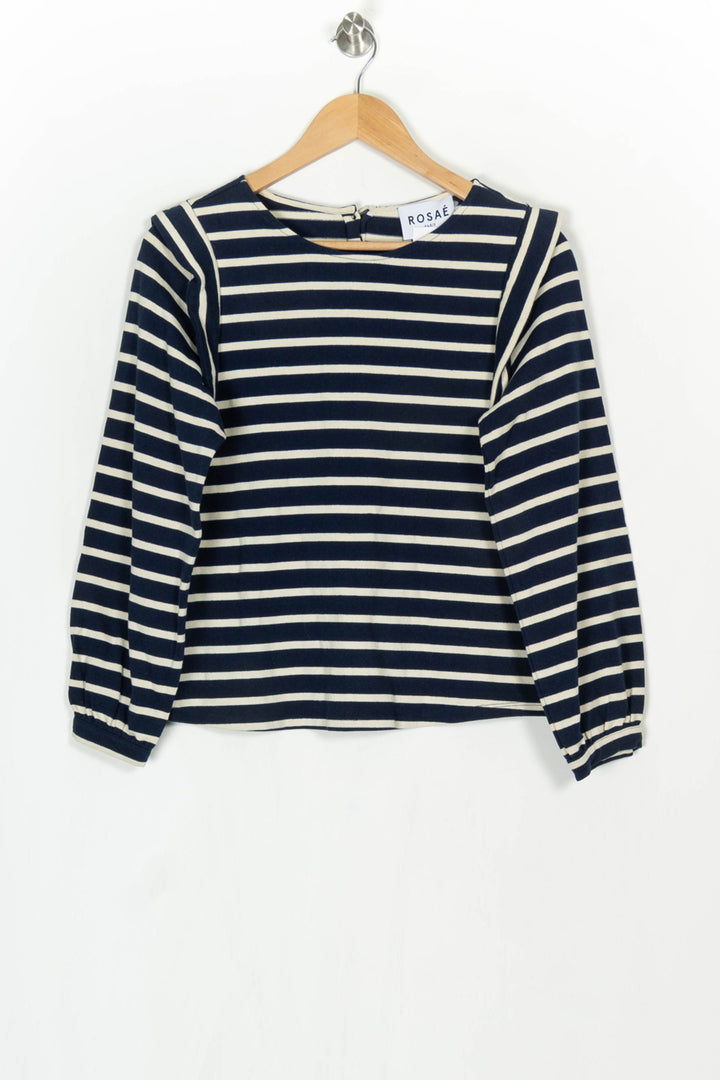Pull Bleu Marine et Écru - Taille S/36 de la marque Rosaé Paris | PARAD124104 - Vendu par Paradigme - Image 2
