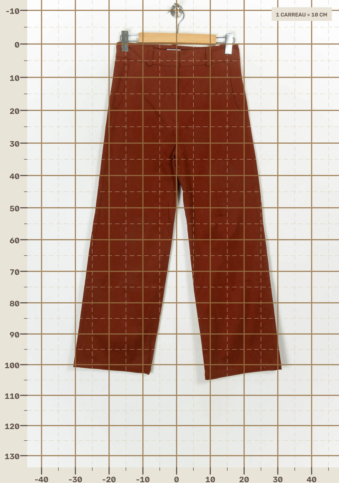 Pantalon Marron - Taille M/38 de la marque Valentine Gauthier | PARAD124108 - Vendu par Paradigme - Image 4