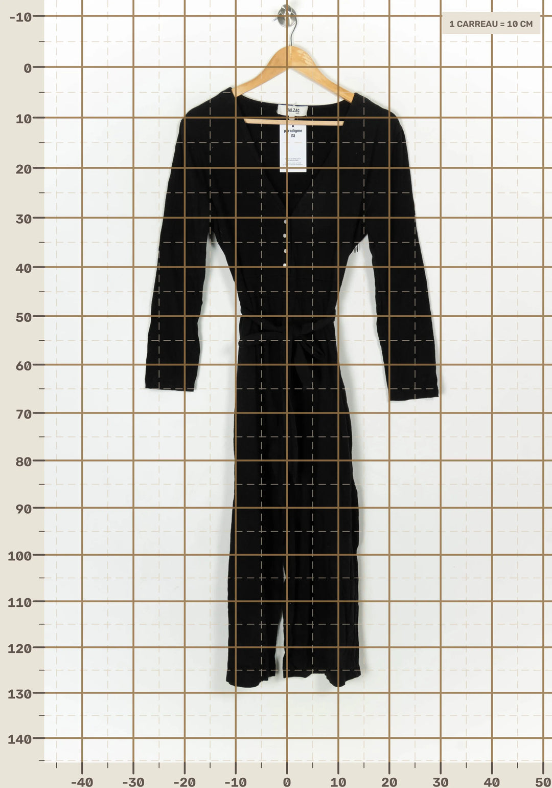 Combinaison Noire - Taille S/36 de la marque Balzac Paris | PARAD124109 - Vendu par Paradigme - Image 4