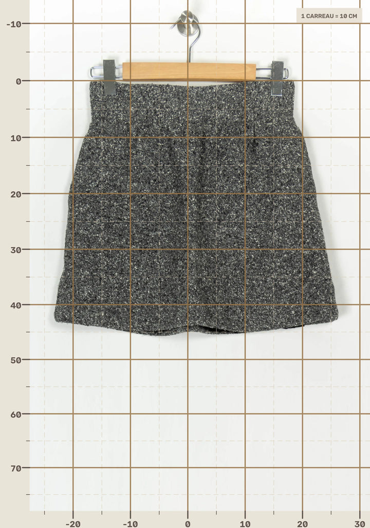 Jupe Midi Grise - Taille M/38 de la marque Rosaé Paris | PARAD124110 - Vendu par Paradigme - Image 4