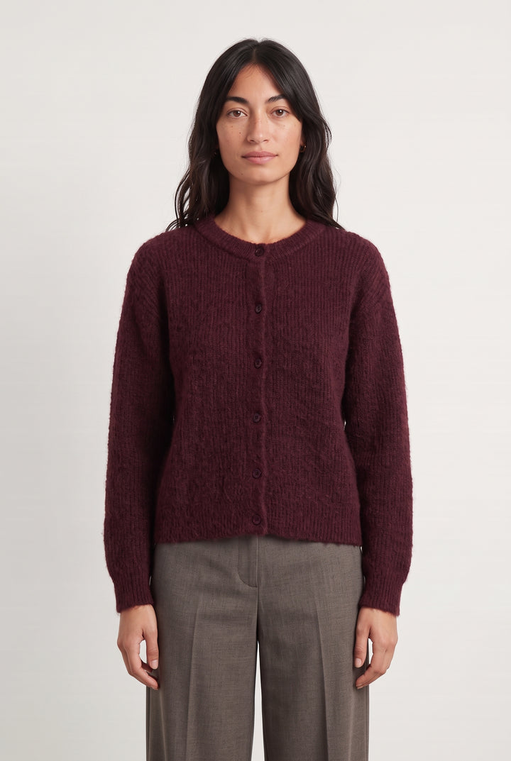 Gilet Bordeaux - Taille M/38 de la marque La Fée Maraboutée | PARAD124112 - Vendu par Paradigme - Image 1