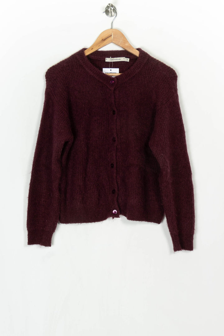 Gilet Bordeaux - Taille M/38 de la marque La Fée Maraboutée | PARAD124112 - Vendu par Paradigme - Image 2