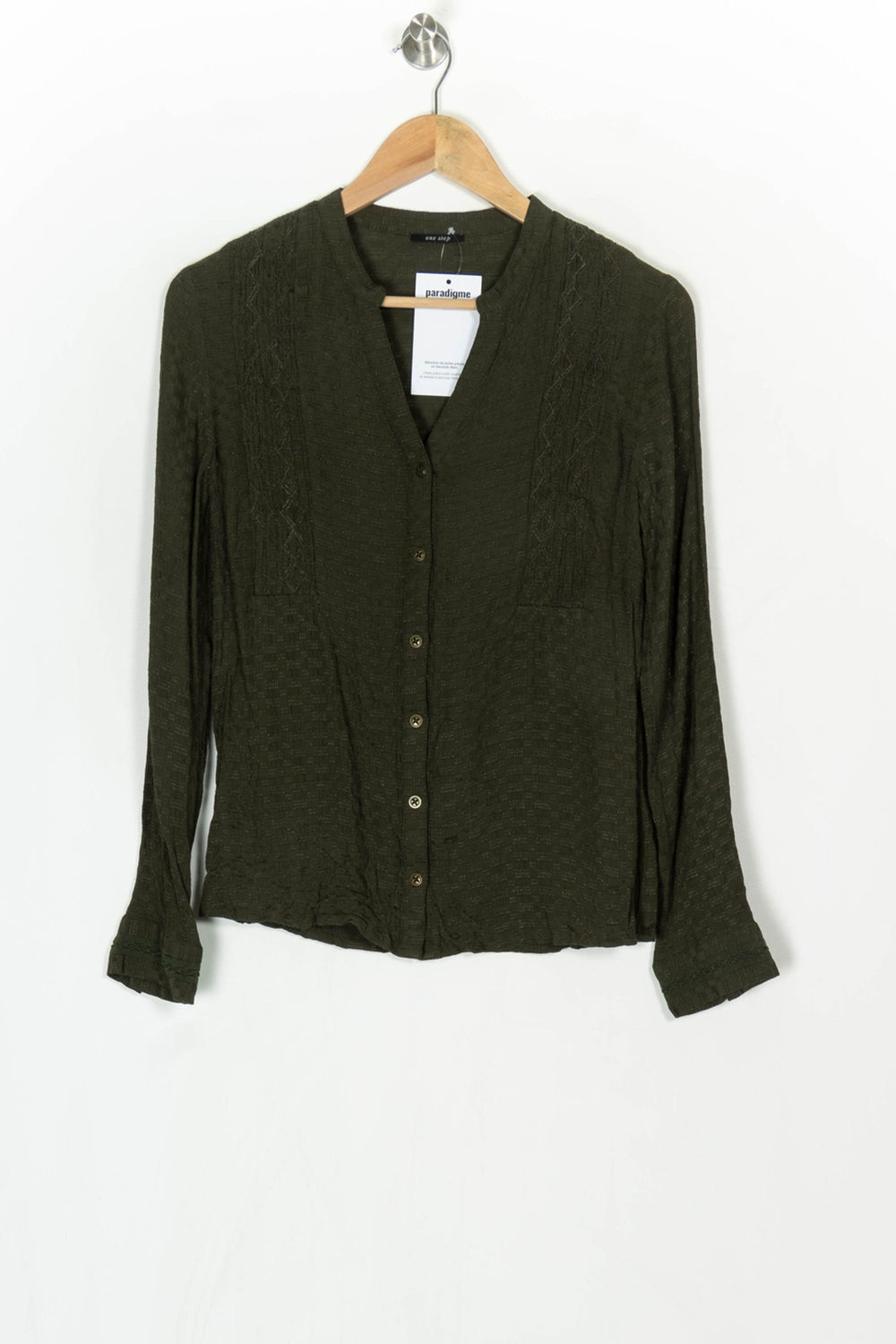 Gilet Vert sombre - Taille S/36 de la marque One Step | PARAD124124 - Vendu par Paradigme - Image 2
