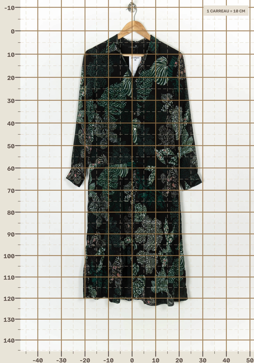 Robe Longue Noire et Verte - Taille S/36 de la marque One Step | PARAD124128 - Vendu par Paradigme - Image 4