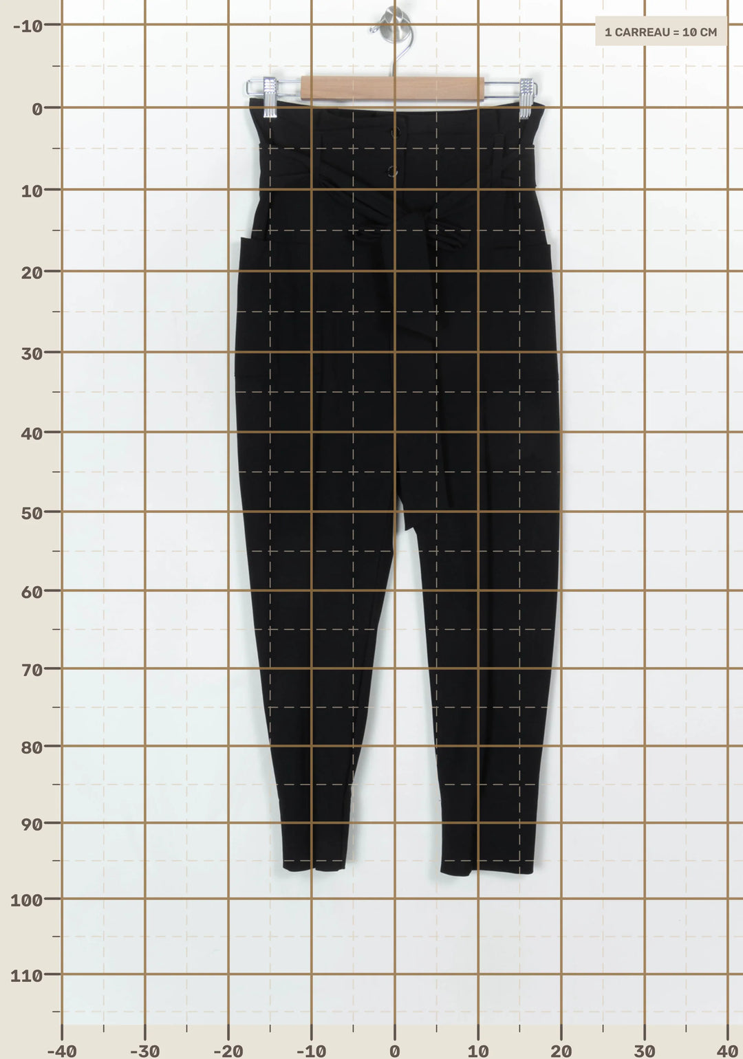 Pantalon Noir - Taille M/38 de la marque Indies | PARAD124129 - Vendu par Paradigme - Image 4