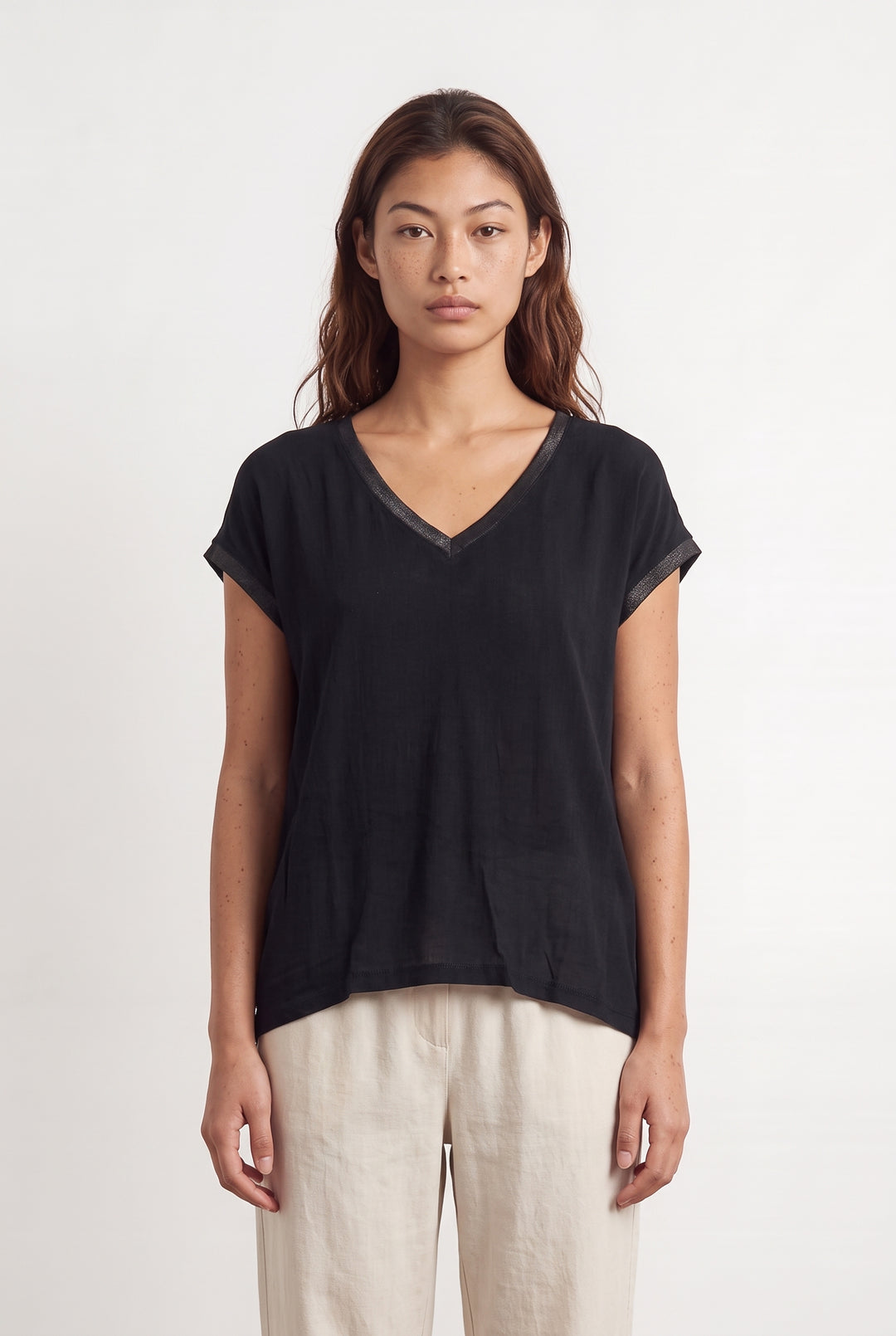 T-shirt Noir - Taille S/36 de la marque IKKS | PARAD124131 - Vendu par Paradigme - Image 1