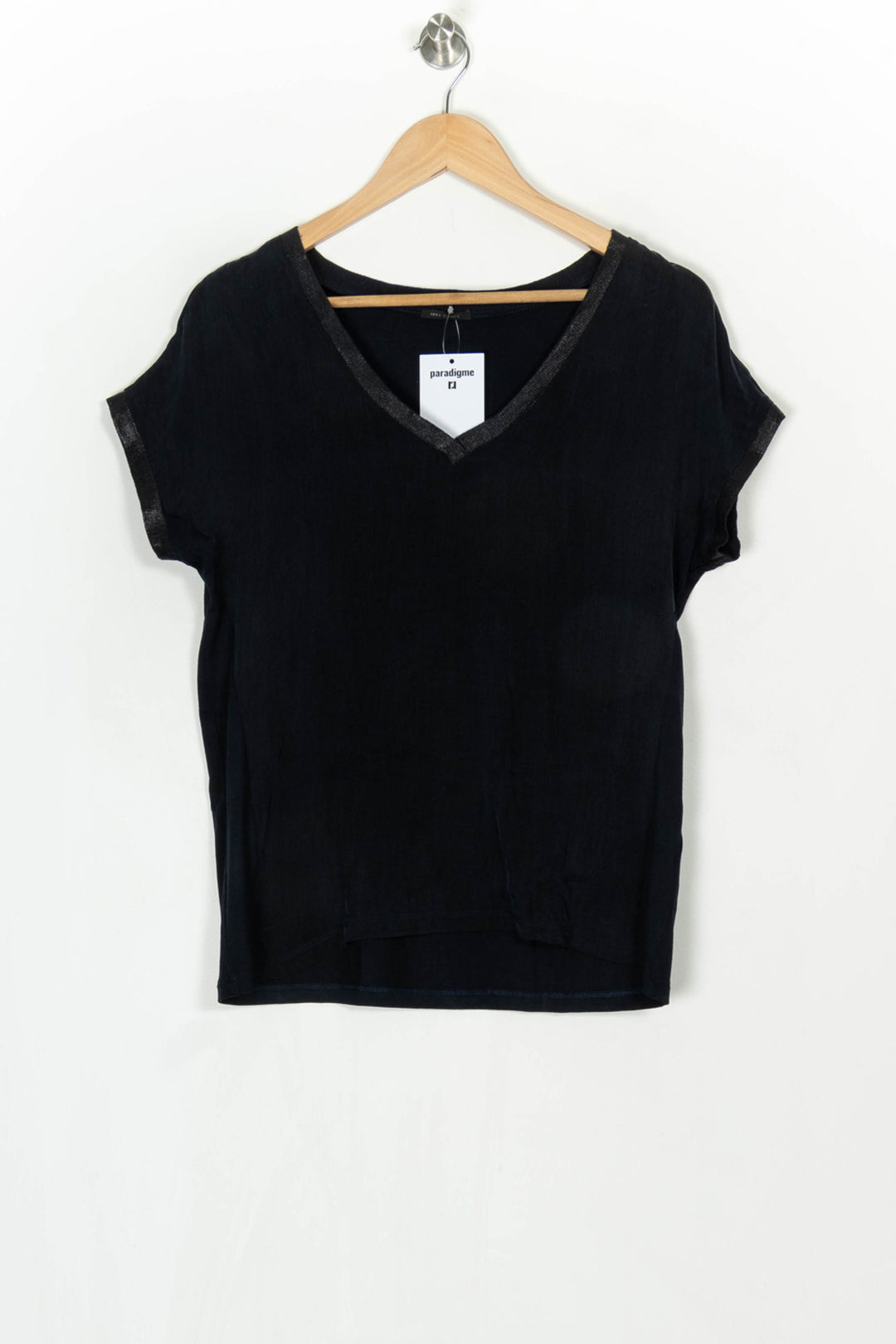 T-shirt Noir - Taille S/36 de la marque IKKS | PARAD124131 - Vendu par Paradigme - Image 2