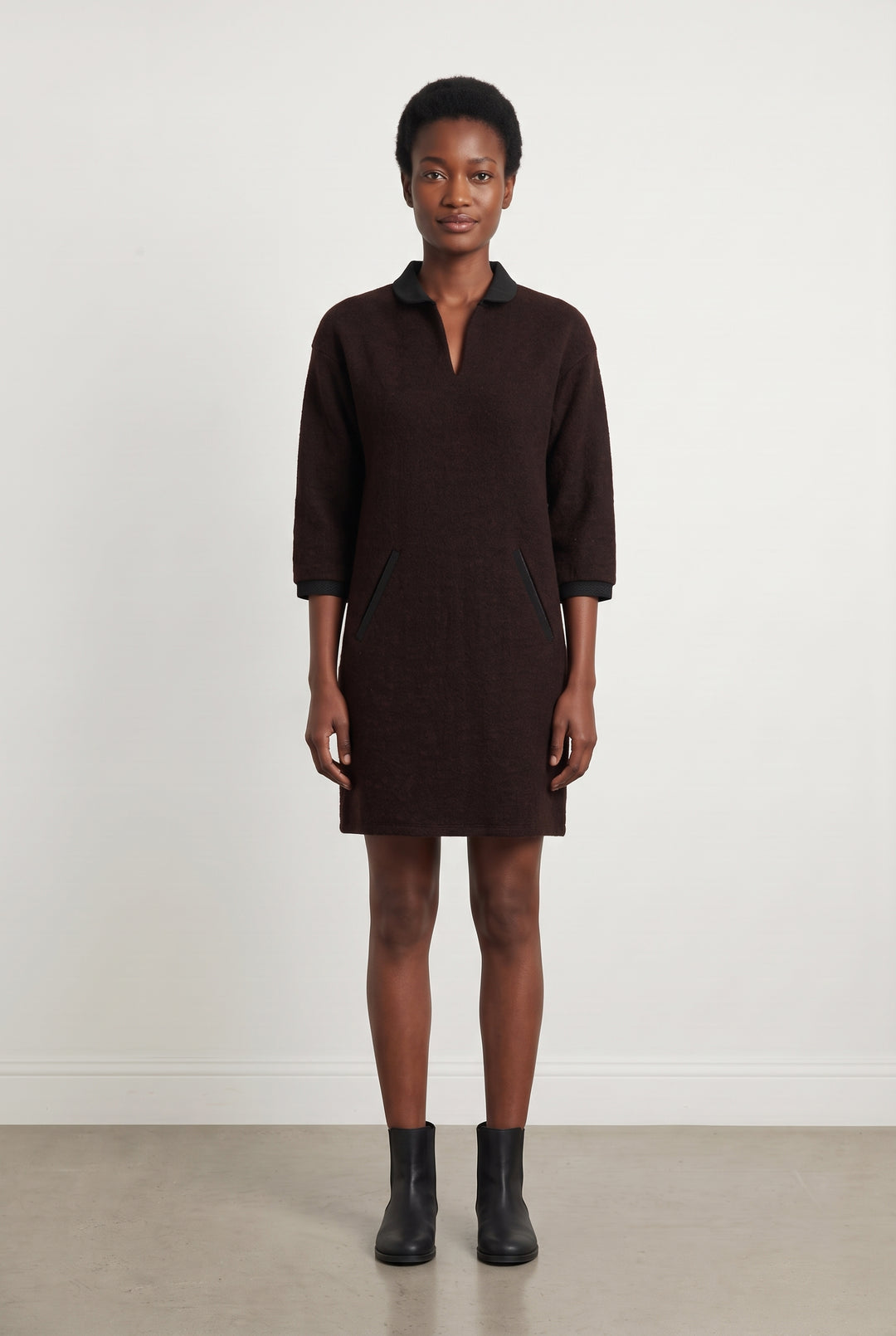 Robe Courte Bordeaux - Taille S/36 de la marque One Step | PARAD124132 - Vendu par Paradigme - Image 1