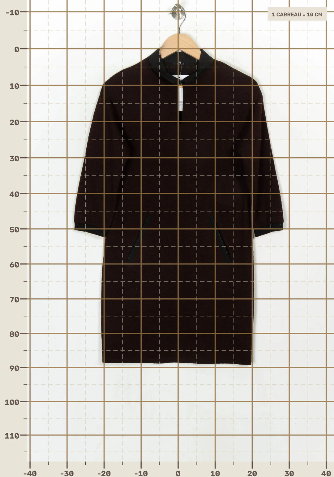 Robe Courte Bordeaux - Taille S/36 de la marque One Step | PARAD124132 - Vendu par Paradigme - Image 4