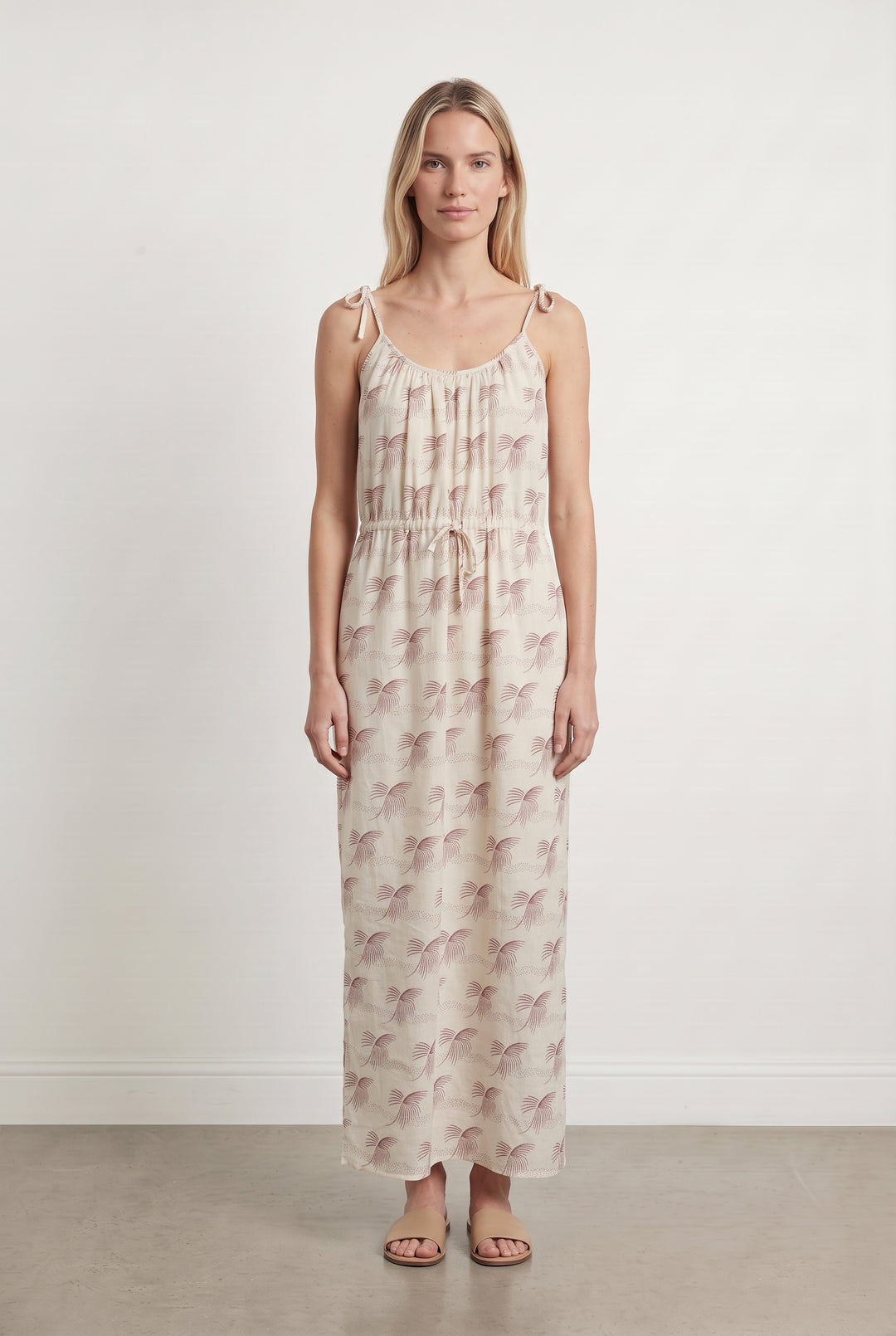 Robe Longue Écrue et Marron - Taille S/36 de la marque Des petits hauts | PARAD124134 - Vendu par Paradigme - Image 1