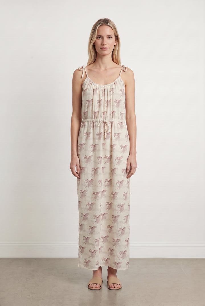 Robe Longue Écrue et Marron - Taille S/36 de la marque Des petits hauts | PARAD124134 - Vendu par Paradigme - Image 1