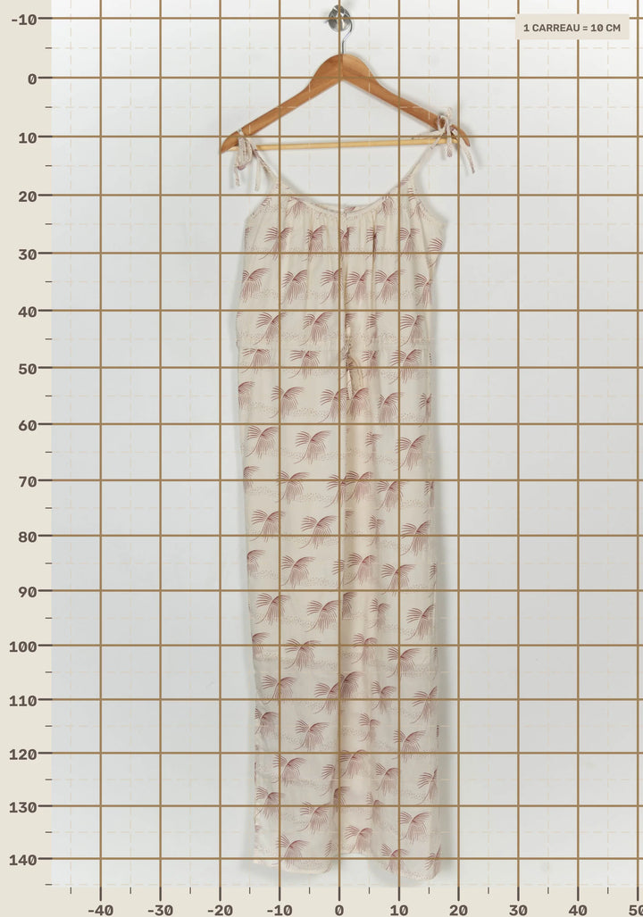 Robe Longue Écrue et Marron - Taille S/36 de la marque Des petits hauts | PARAD124134 - Vendu par Paradigme - Image 4