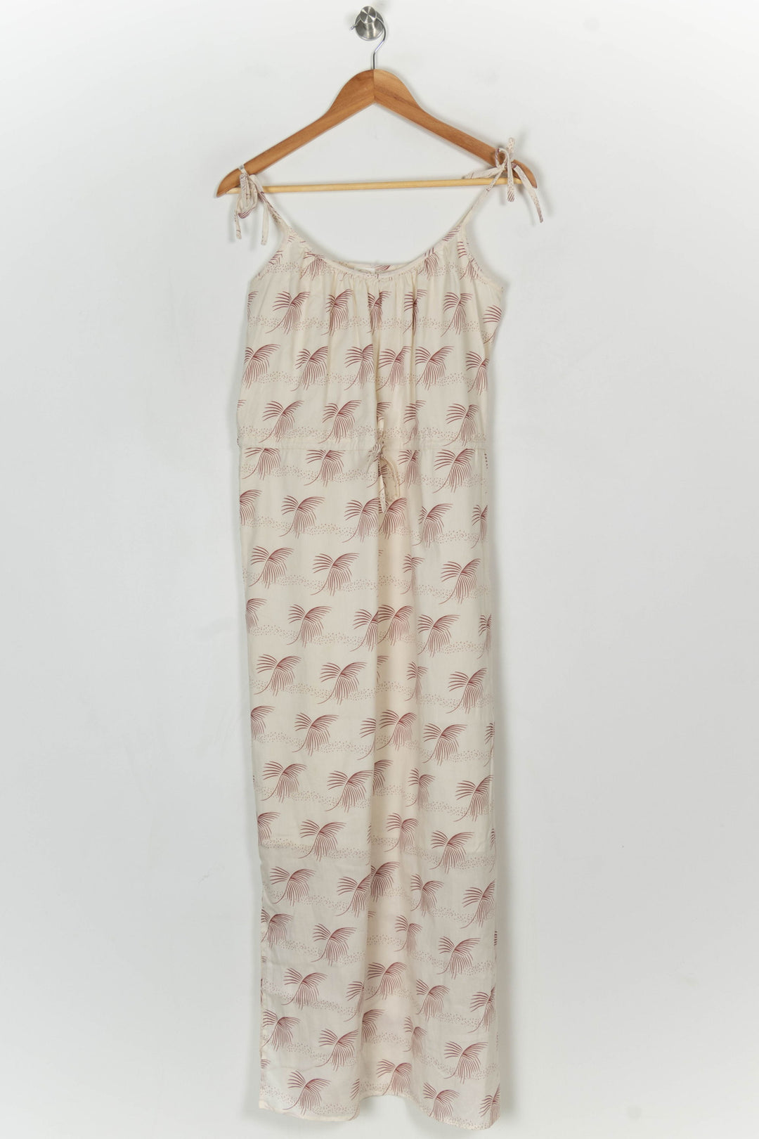 Robe Longue Écrue et Marron - Taille S/36 de la marque Des petits hauts | PARAD124134 - Vendu par Paradigme - Image 2