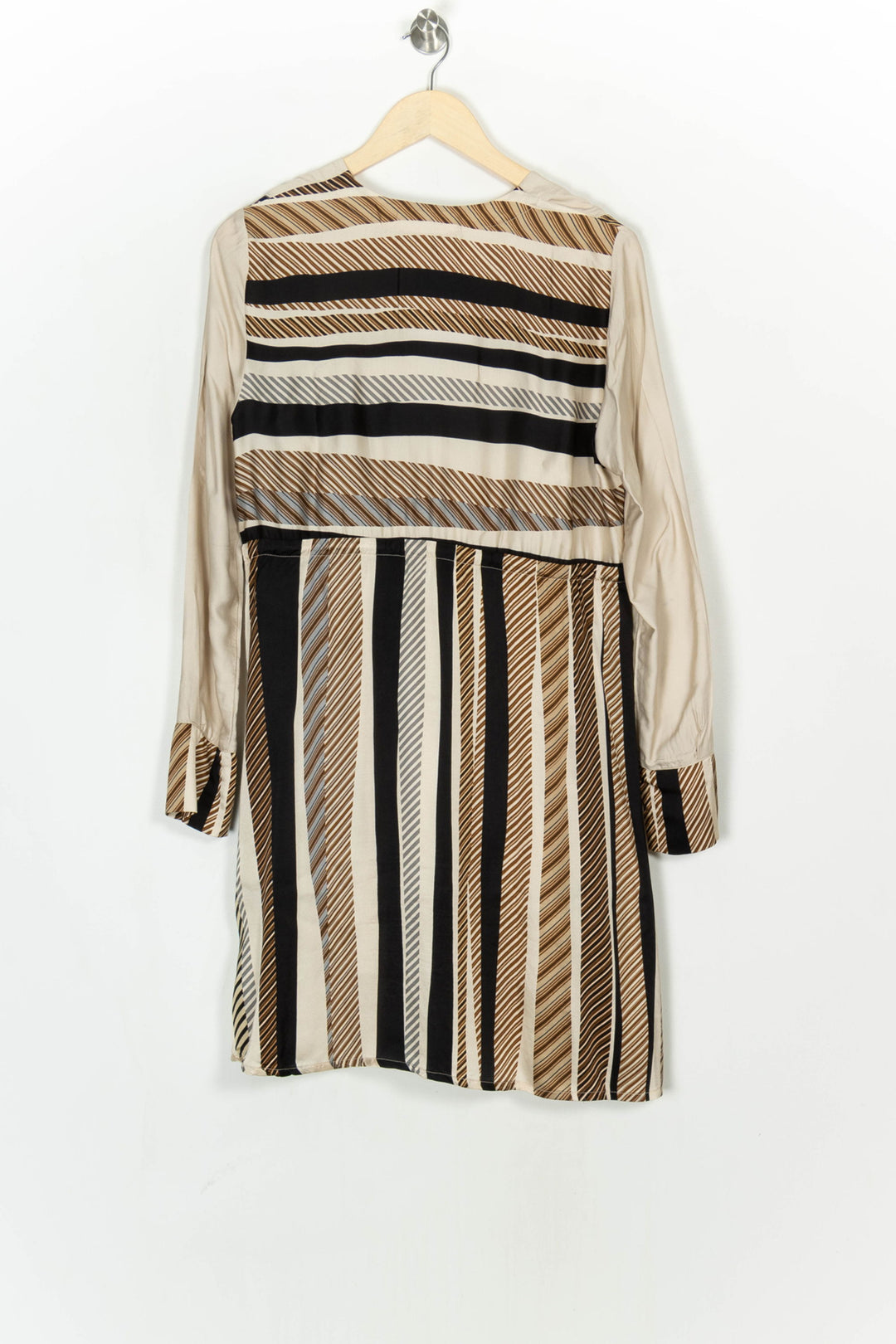 Robe Courte Beige et Noire - Taille M/38 de la marque Indies | PARAD124136 - Vendu par Paradigme - Image 5