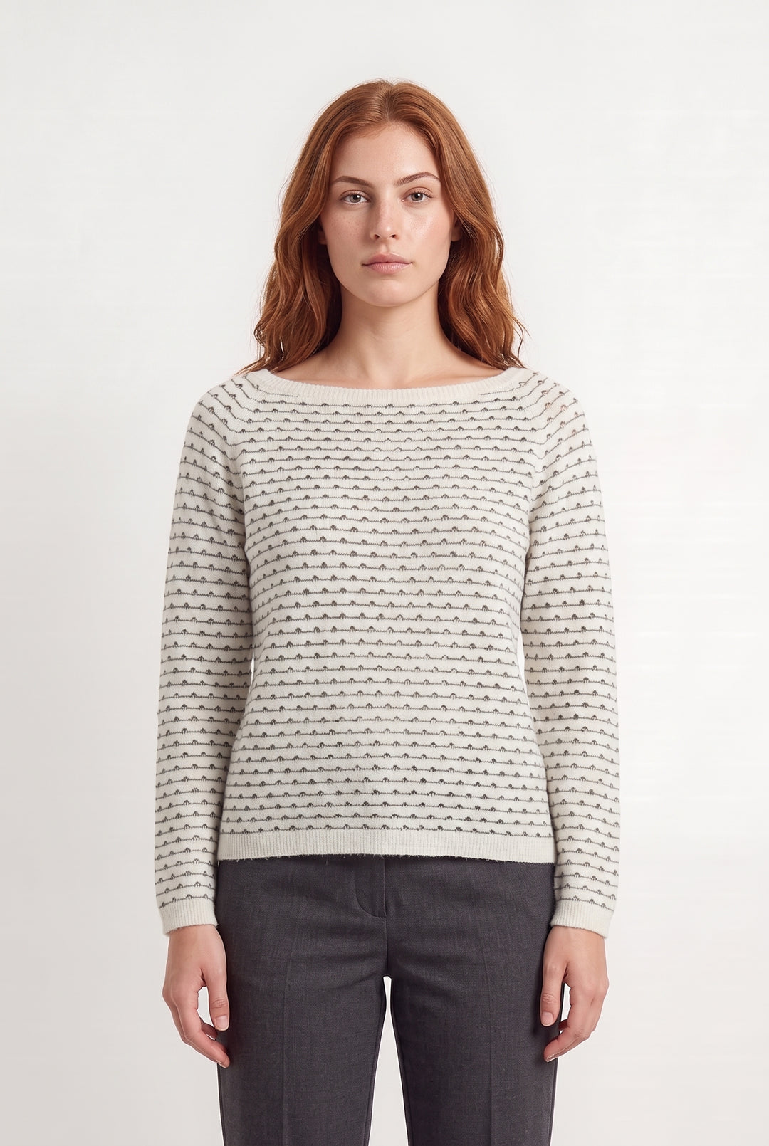 Pull Écru et Gris - Taille S/36 de la marque One Step | PARAD124137 - Vendu par Paradigme - Image 1