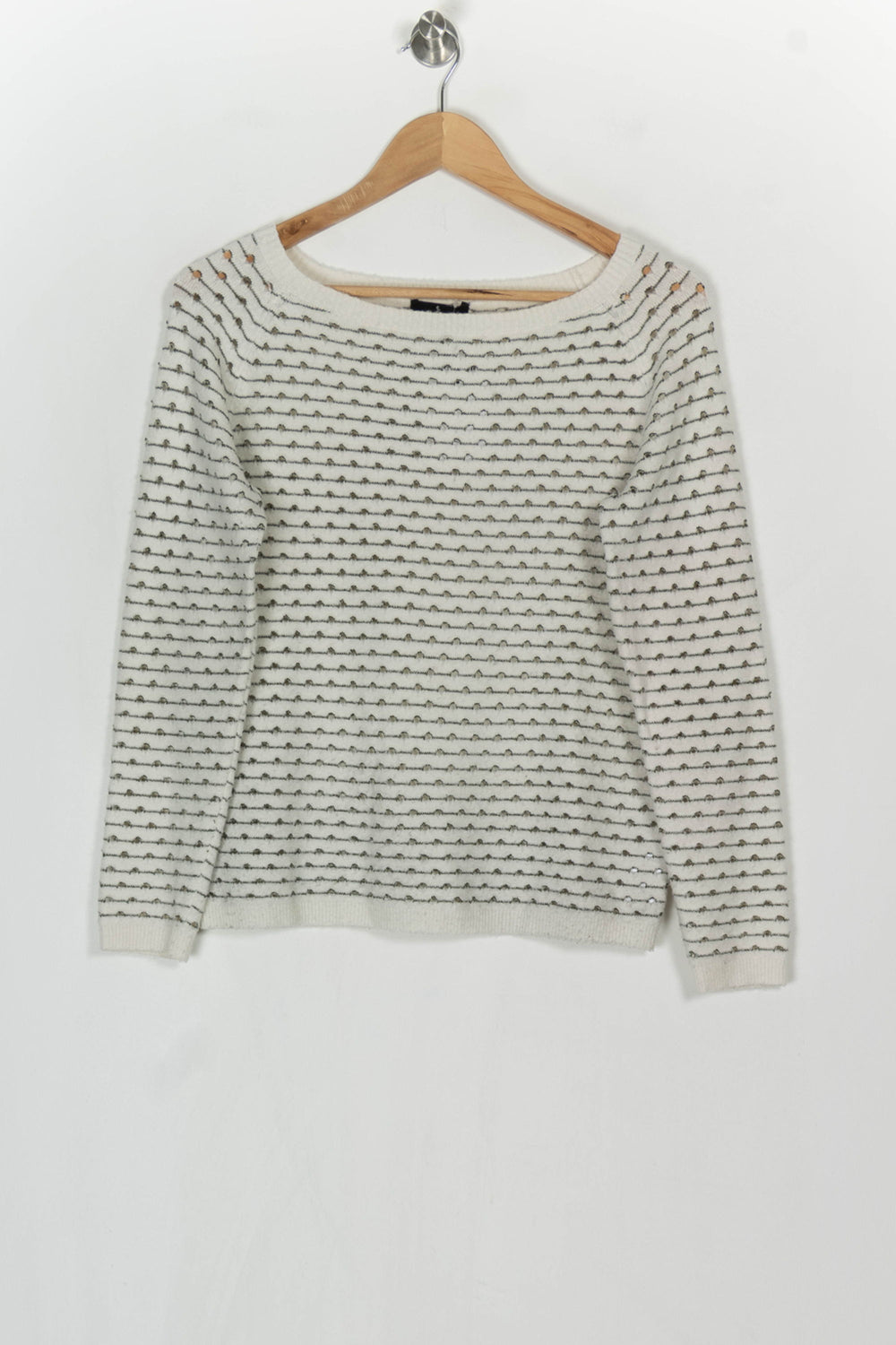 Pull Écru et Gris - Taille S/36 de la marque One Step | PARAD124137 - Vendu par Paradigme - Image 2