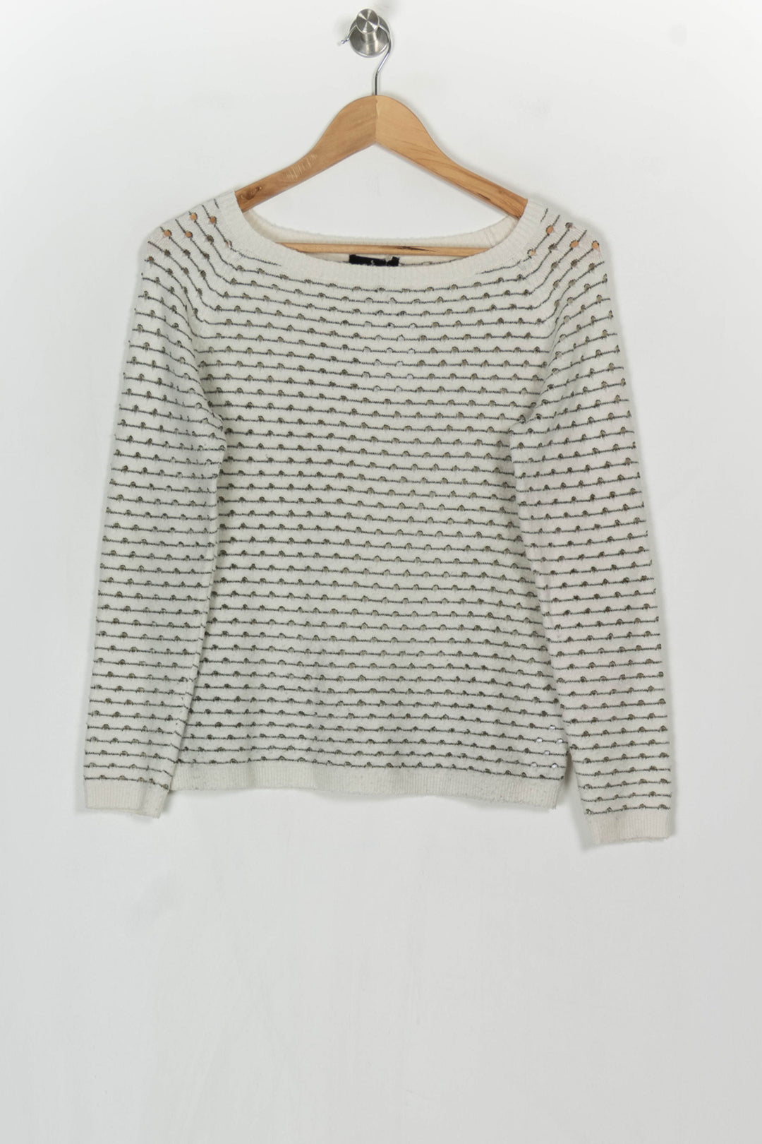 Pull Écru et Gris - Taille S/36 de la marque One Step | PARAD124137 - Vendu par Paradigme - Image 2
