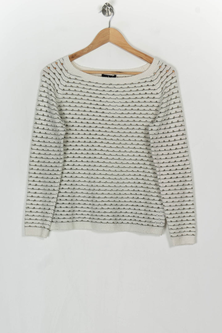 Pull Écru et Gris - Taille S/36 de la marque One Step | PARAD124137 - Vendu par Paradigme - Image 2