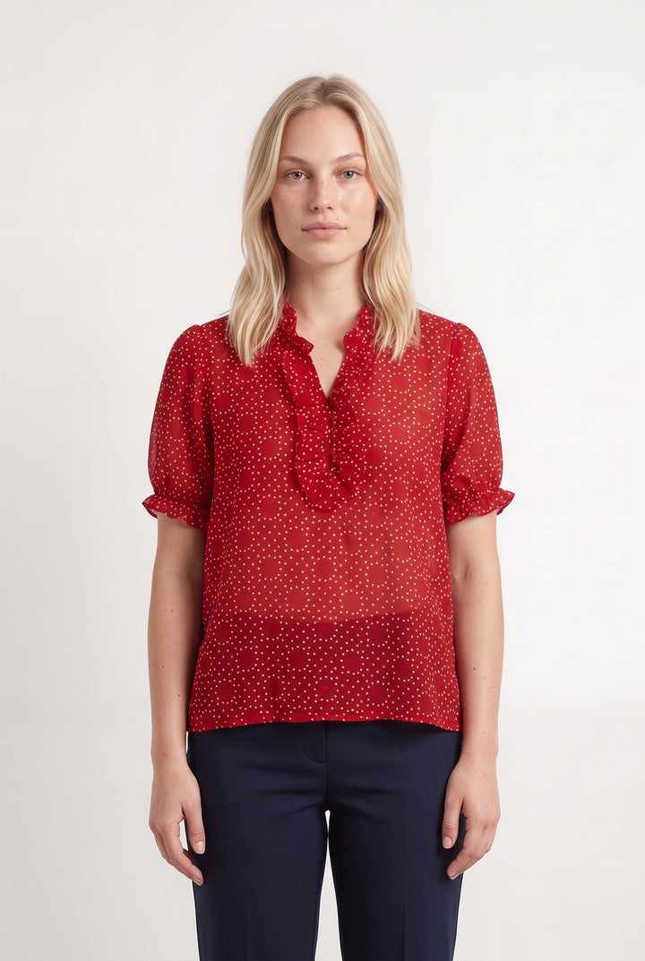 Chemise Rouge - Taille L/40 de la marque Karl Marc John | PARAD124139 - Vendu par Paradigme - Image 1