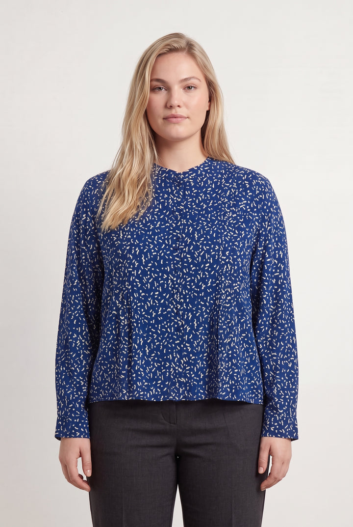 Chemisier Bleu et Blanc - Taille XL/42 de la marque La Fée Maraboutée | PARAD124140 - Vendu par Paradigme - Image 1