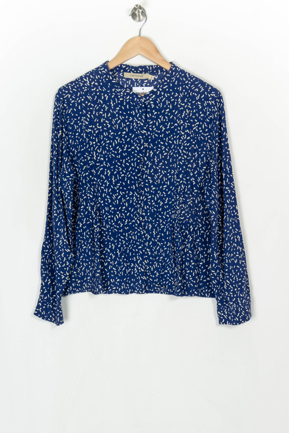 Chemisier Bleu et Blanc - Taille XL/42 de la marque La Fée Maraboutée | PARAD124140 - Vendu par Paradigme - Image 2