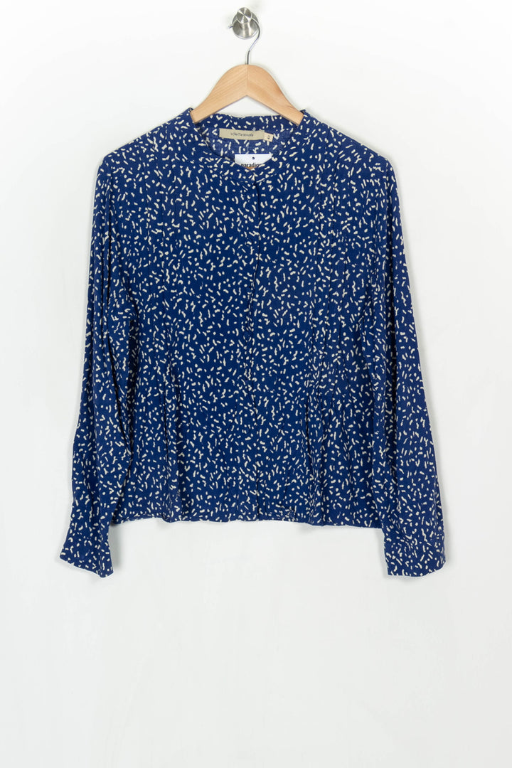 Chemisier Bleu et Blanc - Taille XL/42 de la marque La Fée Maraboutée | PARAD124140 - Vendu par Paradigme - Image 2