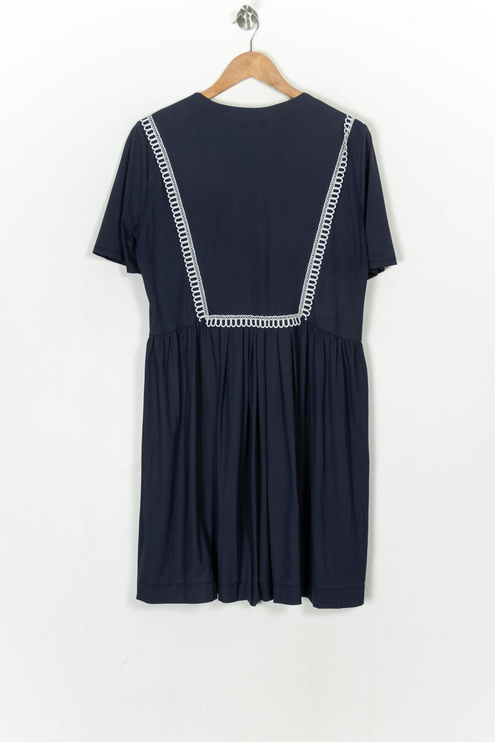 Robe Courte Bleu Marine - Taille L/40 de la marque Indies | PARAD124141 - Vendu par Paradigme - Image 5