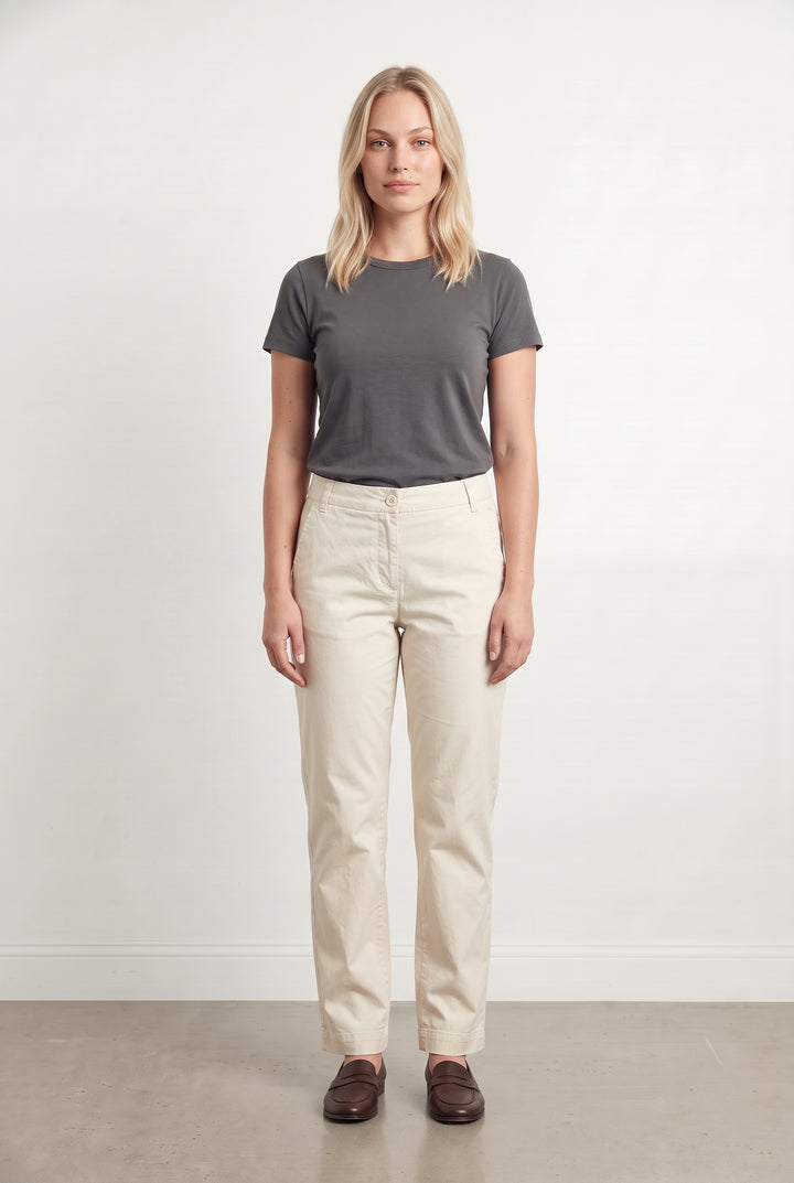 Pantalon Beige - Taille L/40 de la marque La Fée Maraboutée | PARAD124145 - Vendu par Paradigme - Image 1